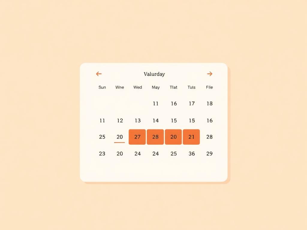 Screenshot of the Pikkoh booking calendar
